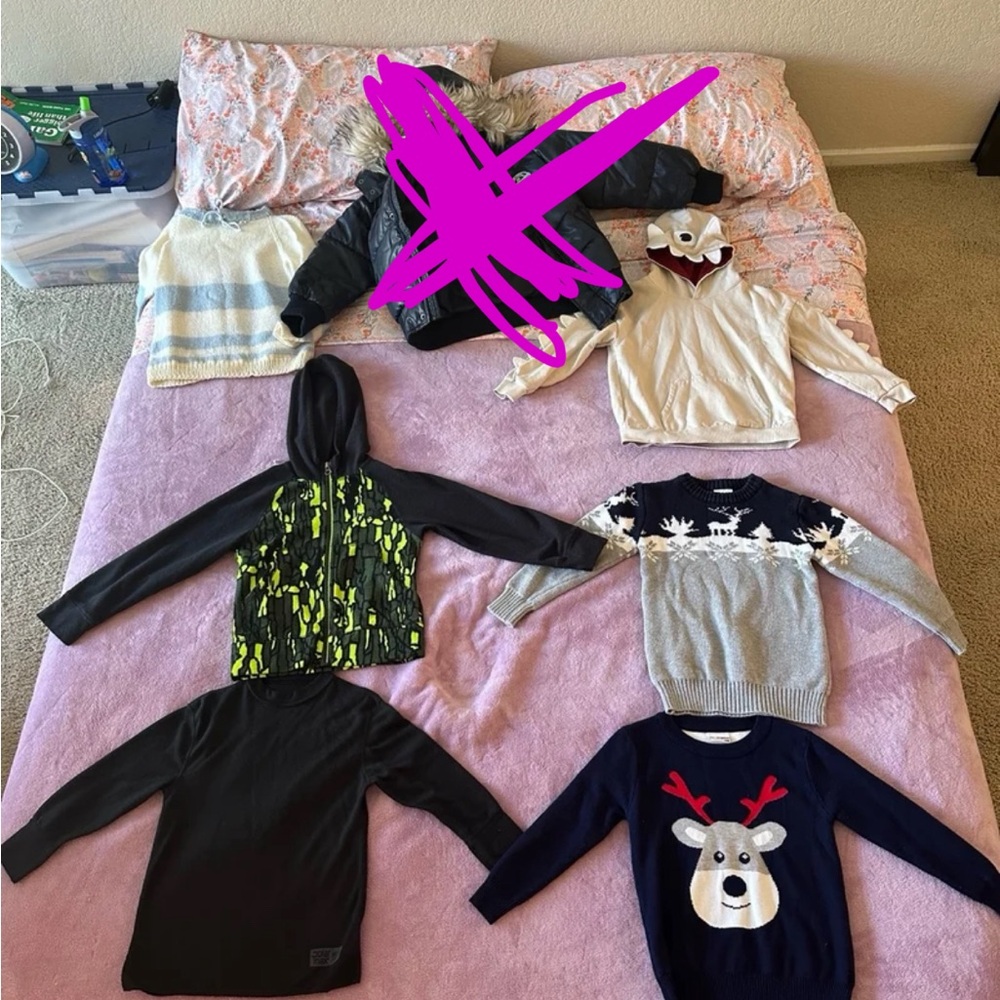 Boys 4t-6t warm sweaters jackets bundle!